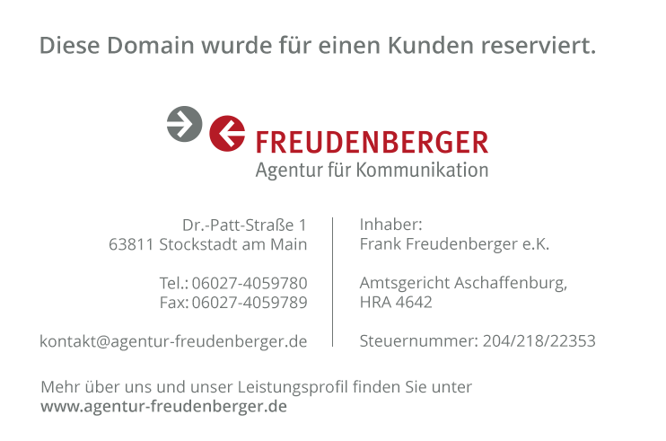 Domain im Kundenauftrag registriert